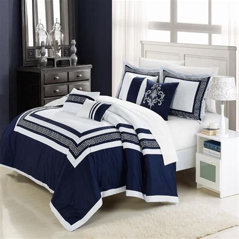 Navy White Bedding Sets White Bedding With Blue Accent White And Navy
