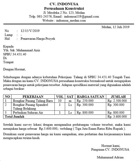 Bagi kamu yang ingin mencoba membuat surat penawaran atau bahkan memulai kerja sama dengan perusahaan sebenarnya cukup mudah. Contoh Surat Penawaran Tanah Dan Bangunan - Contoh Surat