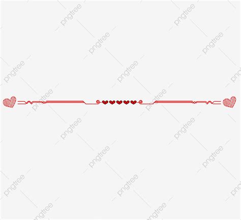 Seeking more png image heart doodle png,heart filter png,gold heart png? Red Love Dividing Line Love Dividing Line Creative ...