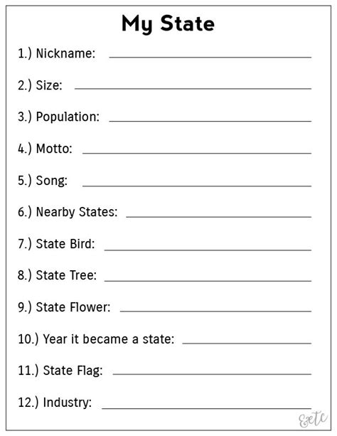 15) wintered in florida and summered is a sunny, hot southeastern state. Free Printable My State Geography Worksheet Homeschooling ...