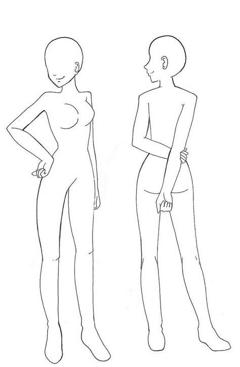Anime Female Base Female Drawing Base Body Base Drawing Human Body