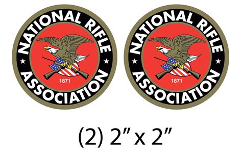 2 Nra National Rifle Association Gun 2nd Amendment Vinyl Sticker
