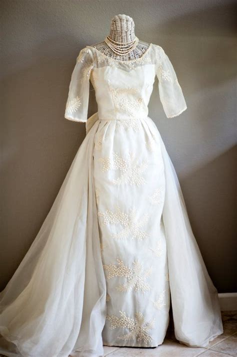 Gorgeous 1960s Vintage Wedding Dress Beautiful By Bernicesattic 125