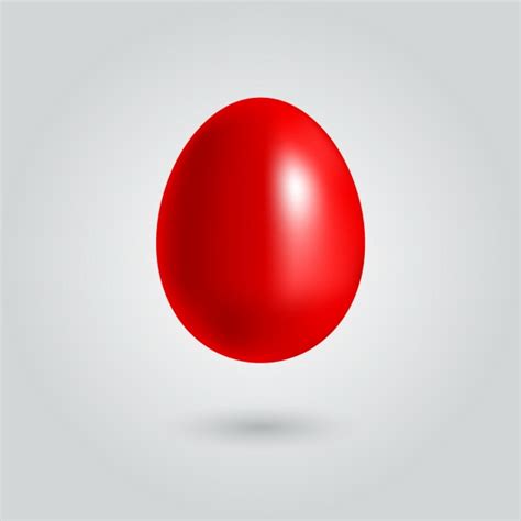 Red Easter Eggs Vector Hd Images Red Egg Template For Easter Gradient