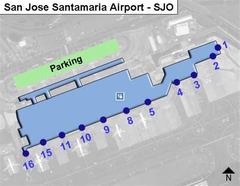 San Jose Santamaria Sjo Airport Terminal Map