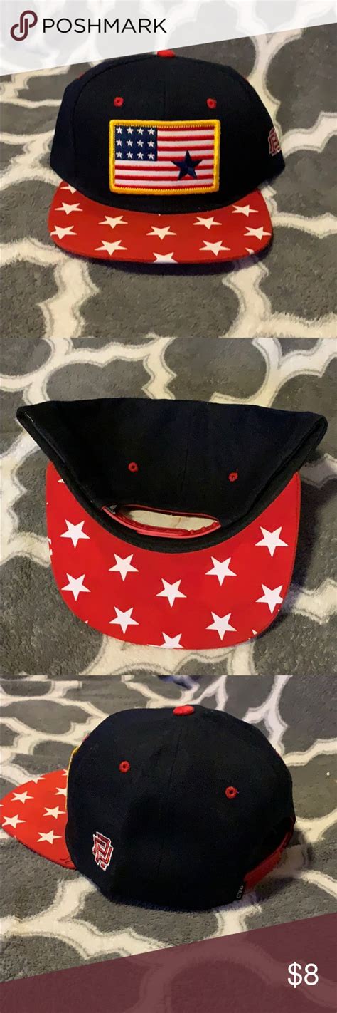 Black And Red American Flag Snapback Black And Red American Flag Black