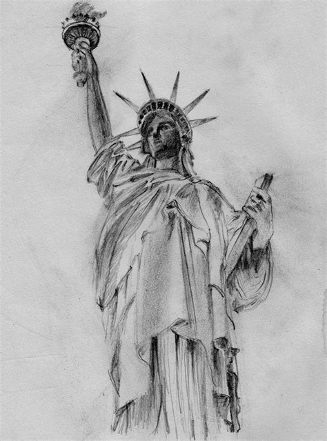 The shape of the statue of liberty's nose should be similar to the letter l. Statue of Liberty by 80sdisco.deviantart.com on ...