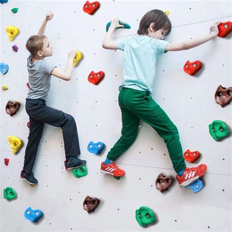 Newtion Multi Colored Pack Of 30 Rock Climbing Holds For Kids And
