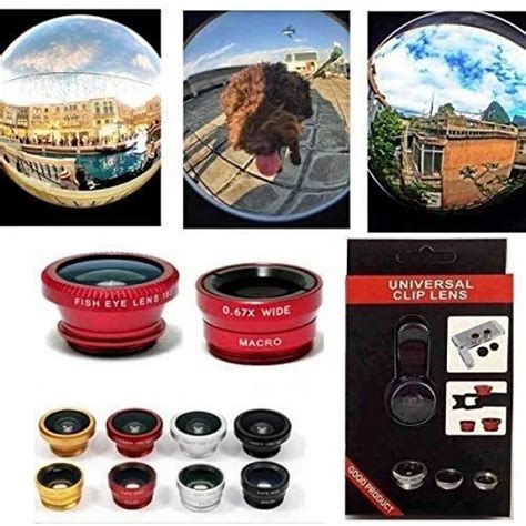 Universal Clip 3in1 Fish Eye Lens Wide Angle Macro Mobile Phone