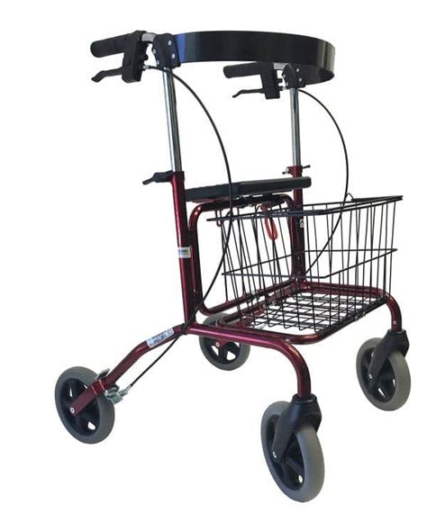 Human Care Rebel 72 Rollator With Back Support And Basket