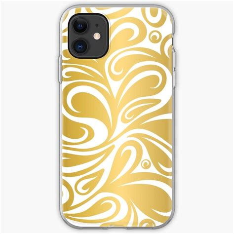 Abstract Golden Pattern Design 070820 Iphone Case By Annartlab
