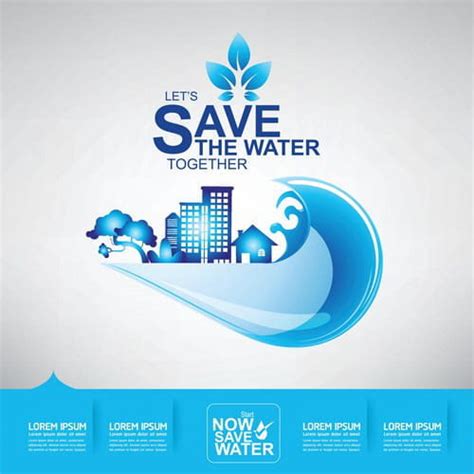 Save Water Creative Vector Template Eps Uidownload