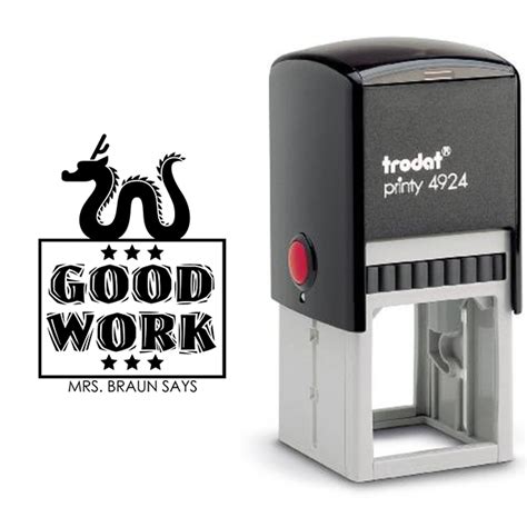 Good Work Dragon Teacher Feedback Stamp Simply Stamps