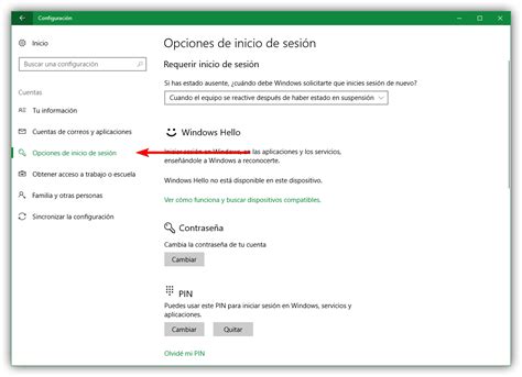 Opciones De Inicio De Sesion De Windows 10 Creators Update
