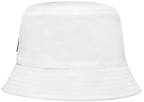 Prada Re Nylon Bucket Hat White In Re Nylon