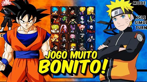 Dragon Ball Vs Naruto Jogo Com 30 Personagens Mugen Muito Lindo