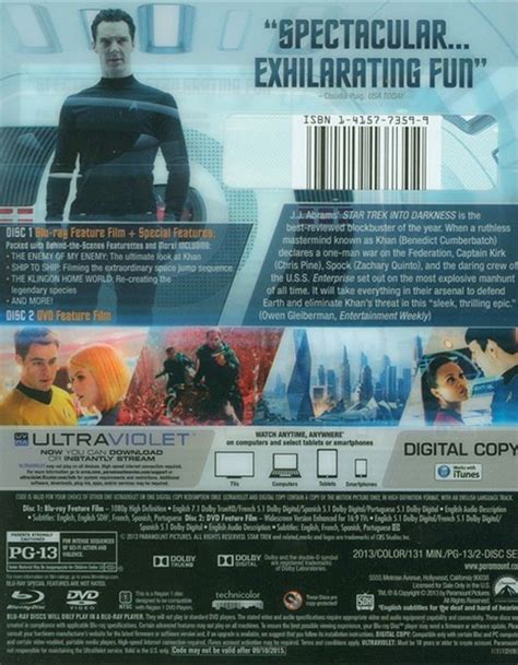 Star Trek Into Darkness Blu Ray Dvd Digital Copy Blu Ray Dvd Empire