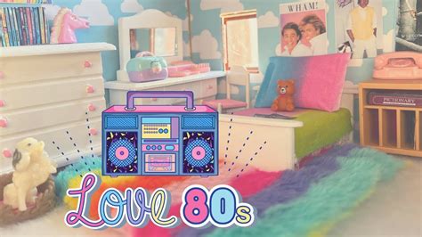 My Dream 80s Bedroom 💭 Dollhouse Makeover 80s Style Youtube