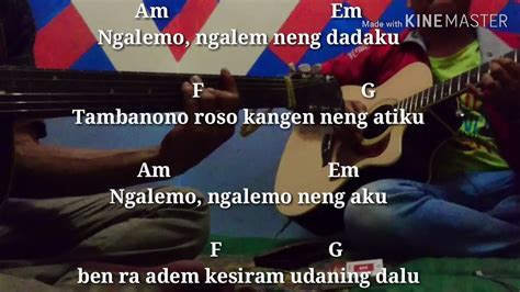 Gm dm ngalemo ngalem ning dadaku. chord gitar banyu langit - didi kempot - YouTube