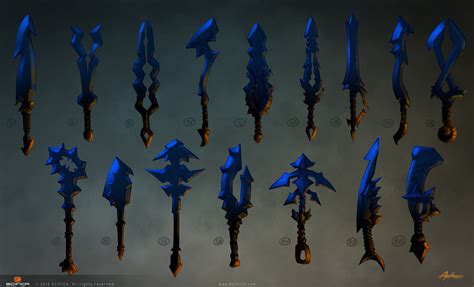 Weapons Fantasy Swords 2d And 3d Art