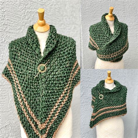 Outlander Claires Shawl Triangle Shoulder Wrap Chunky Neck Etsy