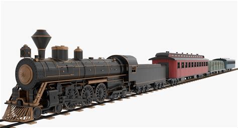 Steam Train 3d Model 99 Blend Obj Dae Fbx Free3d