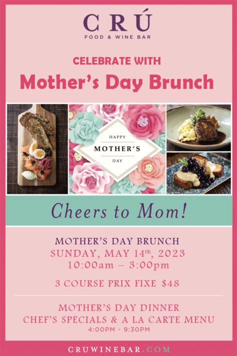 Mother S Day Brunch In Austin At Cru Wine Bar Domain