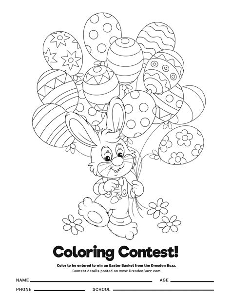 Halloween Coloring Contest Printable