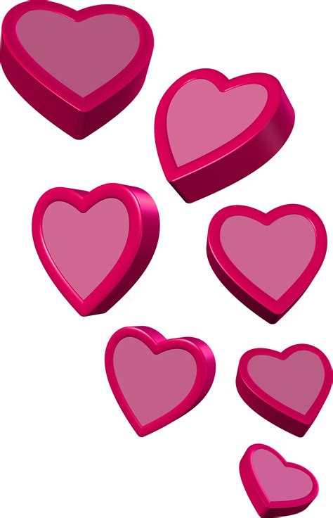Love Hearts Png Pink 2313x3565 Png Clipart Download
