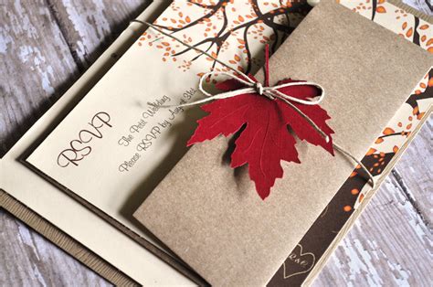 30 Fall Wedding Invitations Ideas Wohh Wedding