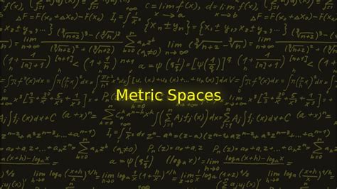 Metric Spaces Youtube