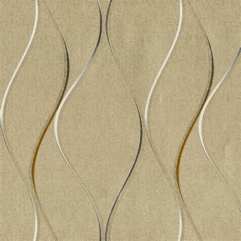 Metallic Wallpaper Precious Silks Geometric Wave Muriva 701 Murivamuriva