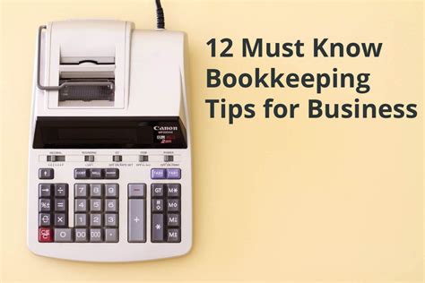 12 Must Know Bookkeeping Tips For Businesses Key Administration Solutions