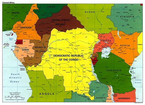 Central Africa Map Full Size Ex