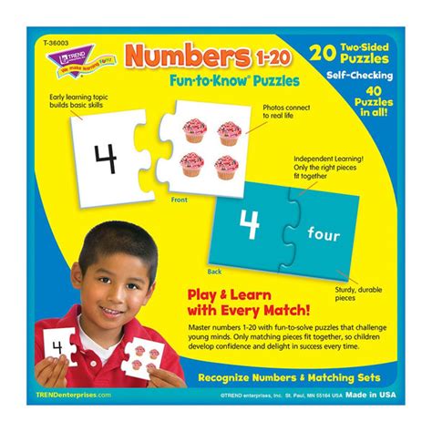 Numbers 1 20 Fun To Know Puzzles Miller Pads And Paper