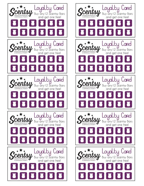 A free printable business cards of calendar is readily located on the web, making everyone can personalize their particular work schedule. Scentsy loyalty card … | Scentsy, Scentsy business, Scentsy consultant ideas