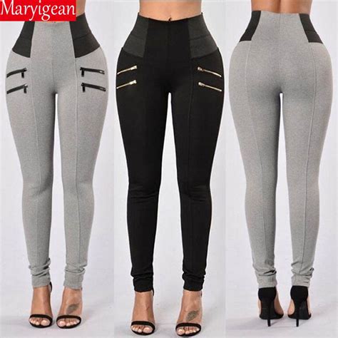 Maryigean Slim Fit High Waist Push Up Leggings Women Fashion Pacthwork