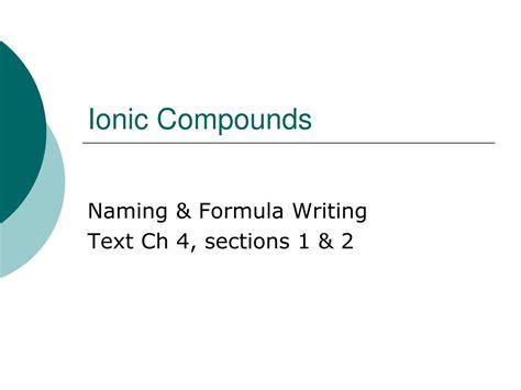 Ppt Ionic Compounds Powerpoint Presentation Free Download Id4012227