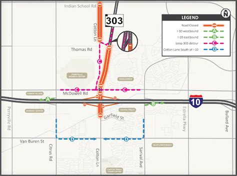 Work Continues On I 10loop 303 Interchange Project Adot