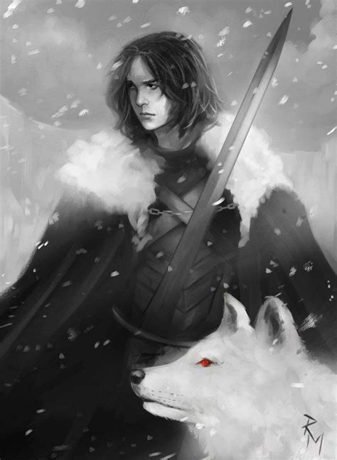 Jon Snow By Rodmendez Jon Snow Art Game Of Thrones Art A Song Of