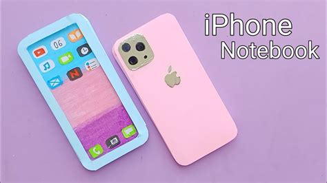 How To Make Iphone Notebook Mini Paper Notebook Diy Notebook