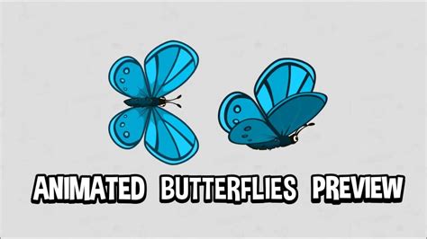 Butterflies Animation Preview Youtube