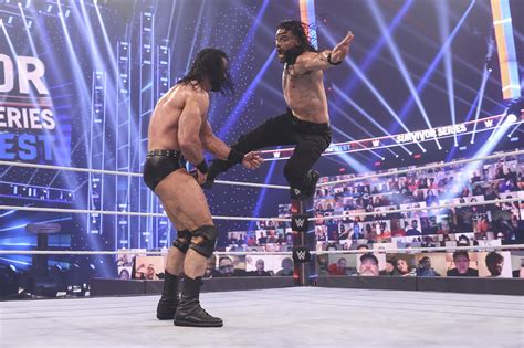 roman reigns and drew mcintyre delivered at wwe survivor series