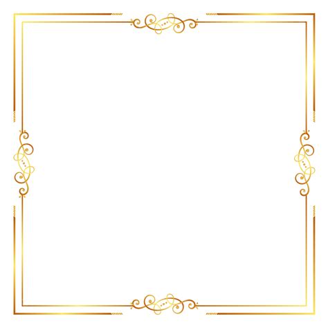 Gold Frame Hd High Quality Border Gold Gold Border Border Png And