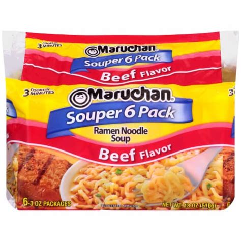 Maruchan Beef Ramen Noodle Soup 6 Ct 3 Oz Frys Food Stores