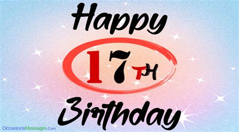 17th Birthday Wishes