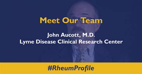 Meet Our Team Dr John Aucott Of The Lyme Disease Clinical Research