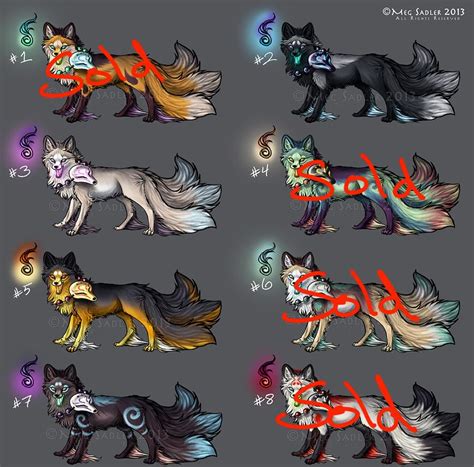Are you looking for a cute or pretty name for your new dog or puppy? Lucid Kitsune Adoptables by LucidKitsune on DeviantArt