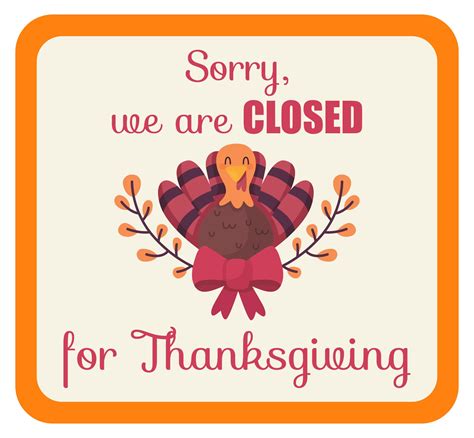 Best Closed For Thanksgiving Printables PDF For Free At Printablee