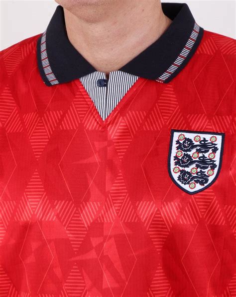 80s Casual Classics England 1990 Away Retro Shirt Redteejerseymens